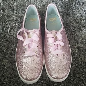 Pink Glitter Kate Spade x Keds Champion
